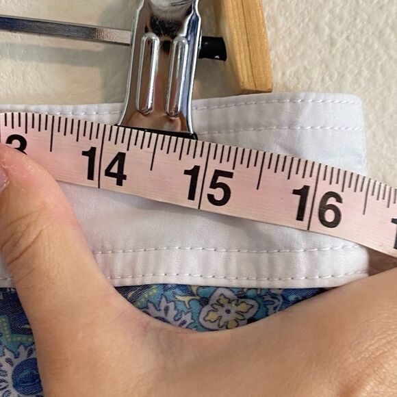 RVCA Morris Board Shorts Swim Trunks Sz 32 Mid Length 19" Blue Paisley - Picture 10 of 10